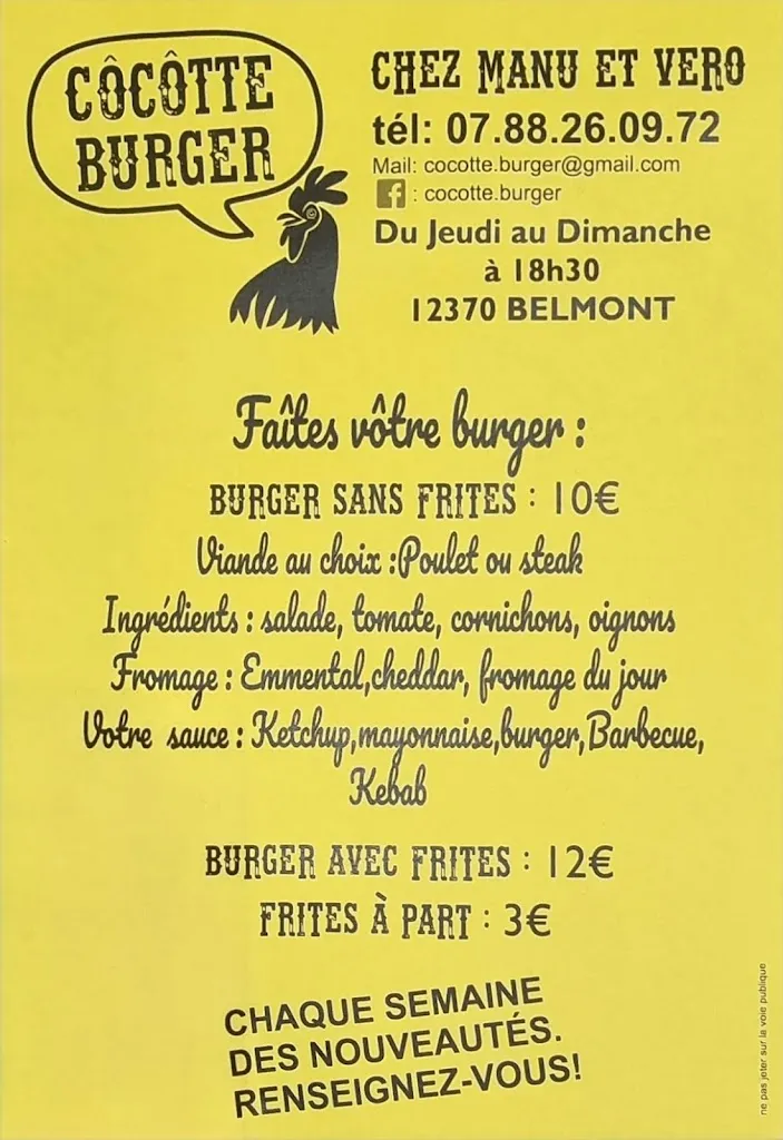 Menu_Côcôtte Burger_Belmont-sur-Rance_image_1