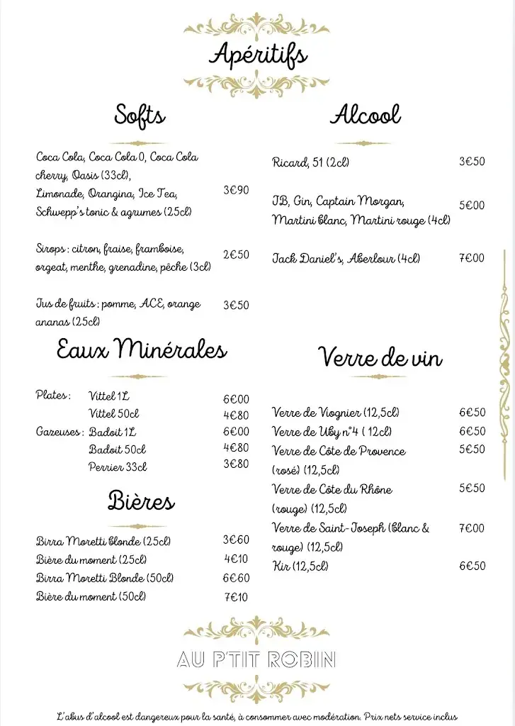 Menu_Au P'tit Robin_Roussillon_image_1