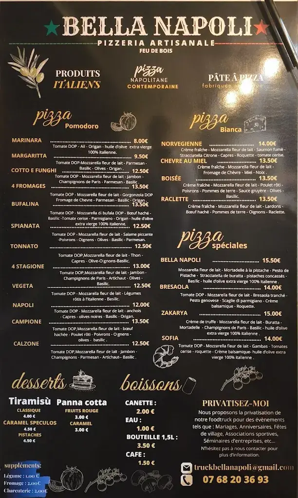 Menu_Bella Napoli camion pizza_Valserhône_image_1