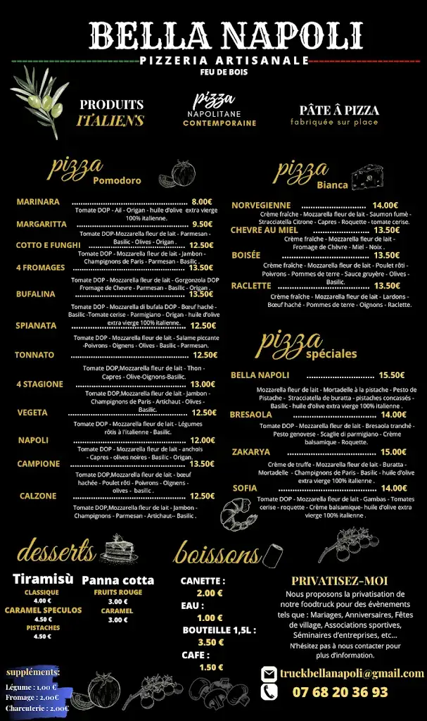 Menu_Bella Napoli camion pizza_Valserhône_image_2