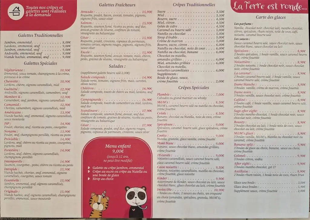 Menu_Crêperie La Terre Est Ronde_Bellegarde_image_1