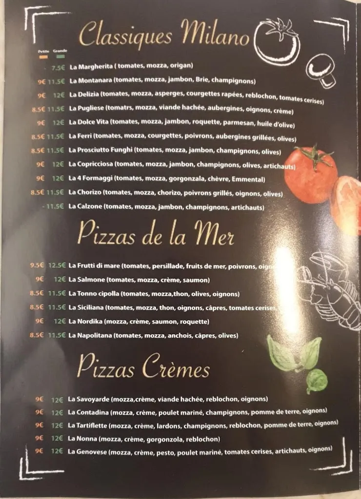 Menu_Le Milano - Restaurant | Pizzeria_Valserhône_image_3