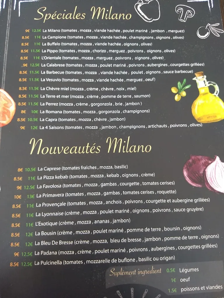 Menu_Le Milano - Restaurant | Pizzeria_Valserhône_image_4