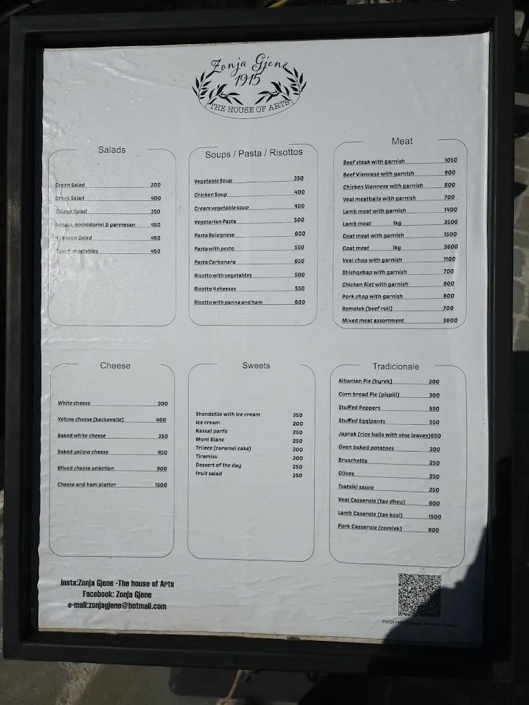 Menu_Zonja Gjene_Albania_image_1