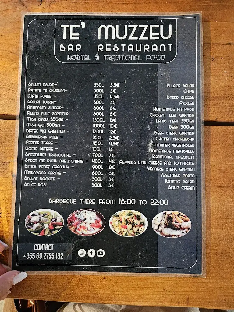 Menu_Restaurant Te' MuzzeU_Albania_image_2