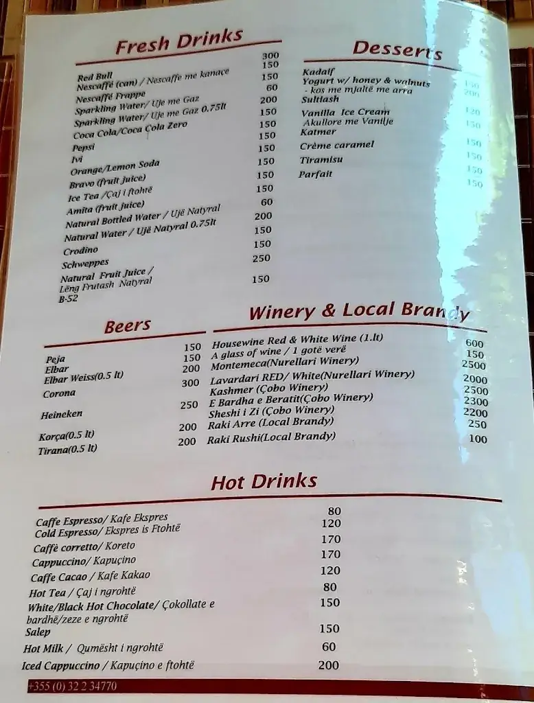 Menu_Piccolo Grande Amore_Albania_image_4