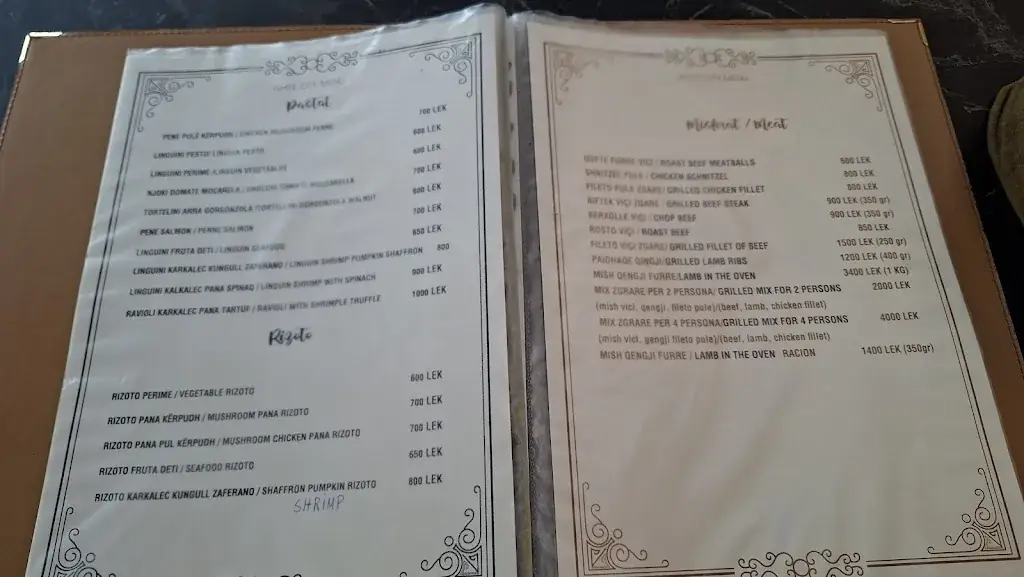 Menu_White City Bar & Restaurant_Albania_immagine_3