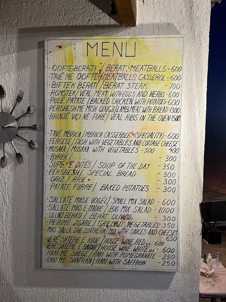 Menu_Mbrica Restaurant Traditional Food_Albania_image_3