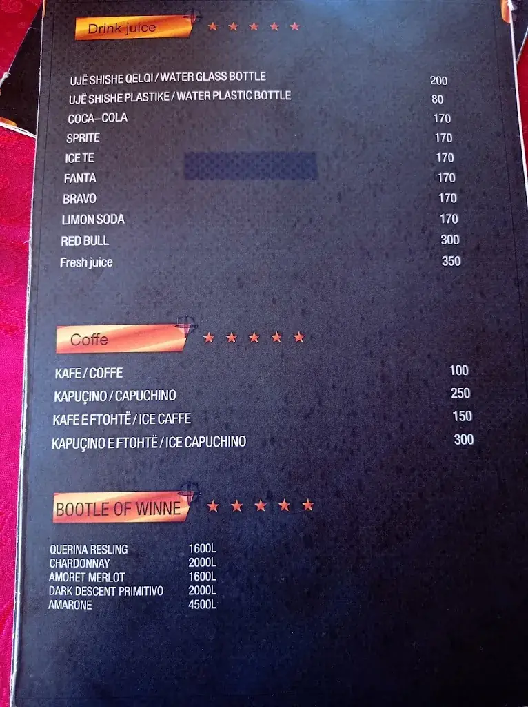 Menu_Mbrica Restaurant Traditional Food_Albania_image_4