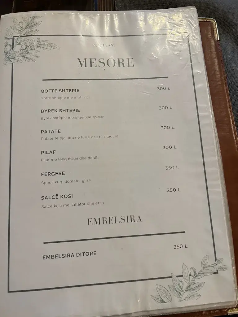 Menu_Restaurant Kapllani_Albania_image_2