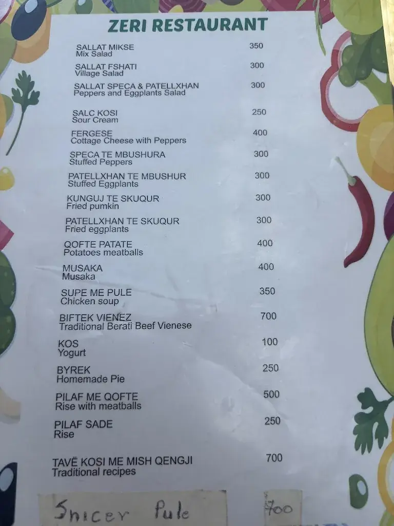 Menu_Zeri Traditional Food_Albania_image_2