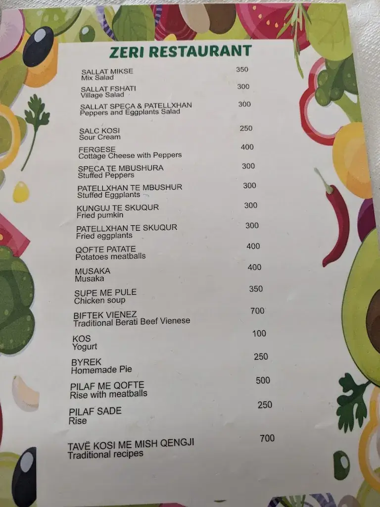 Menu_Zeri Traditional Food_Albania_image_3