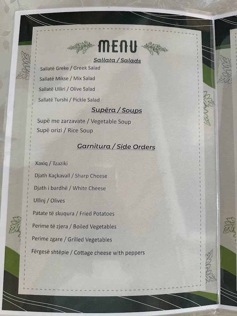 Menu_Taverna Lazaro_Albania_image_1