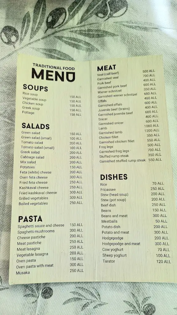 Menu_Traditional Food Anxhelo_Albania_image_2