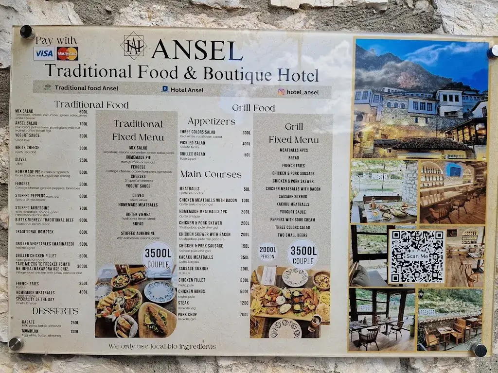 Menu_Hotel & Traditional Food Ansel_Albania_image_3