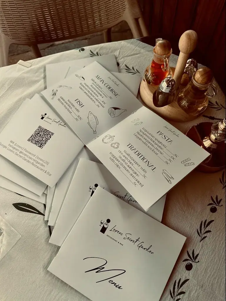 Menu_Lorenc Secret Garden Restaurant & Bar_Albania_image_1