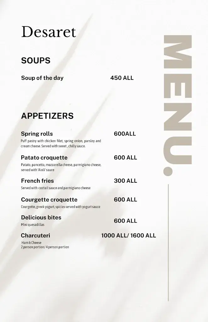 Menu_Restaurant Rezidenca Desaret_Albania_image_4