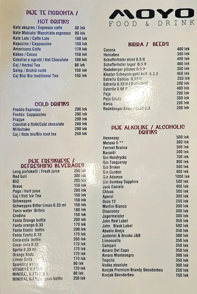 Menu_Moyo Food & Drink_Albania_image_1