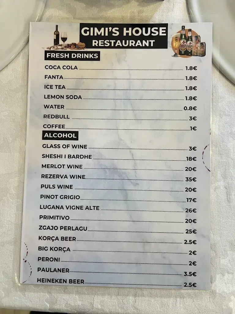 Menu_Gimis House Hotel & Restaurant_Albania_image_2