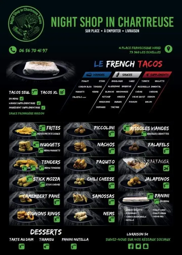 Menu_NIGHT SHOP in CHARTREUSE_Échelles_immagine_3