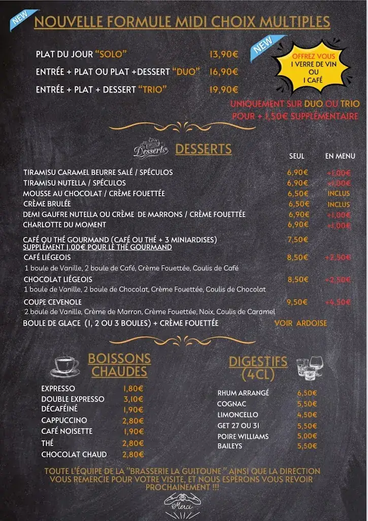 Menu_Restaurant Brasserie La Guitoune_Marguerittes_image_2