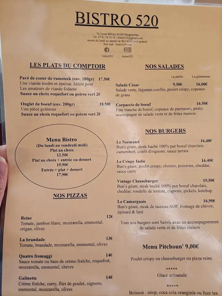 Menu_Bistro 520_Marguerittes_image_2