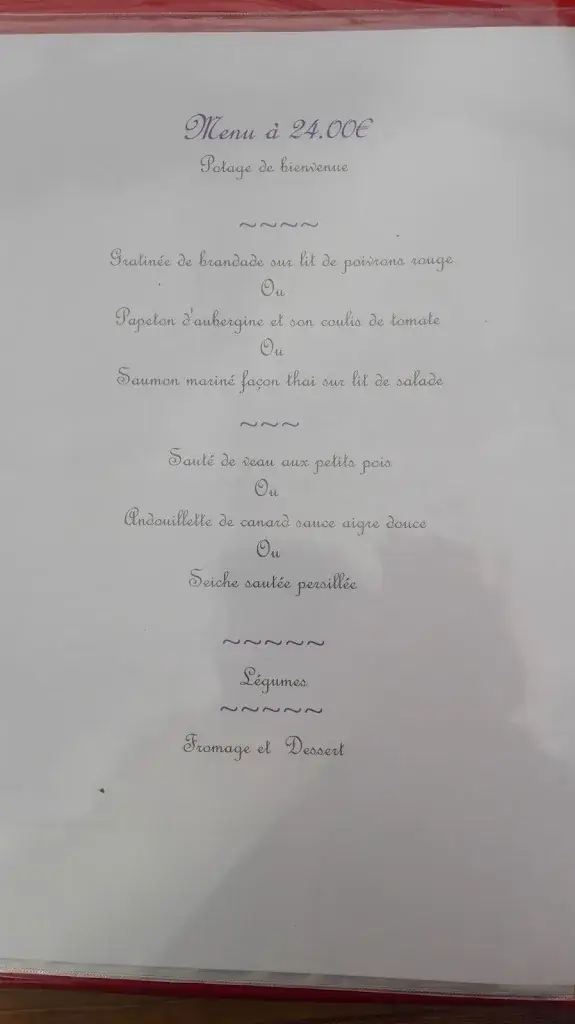 Menu_Restaurant La Provence_Saint-Bonnet-du-Gard_image_3