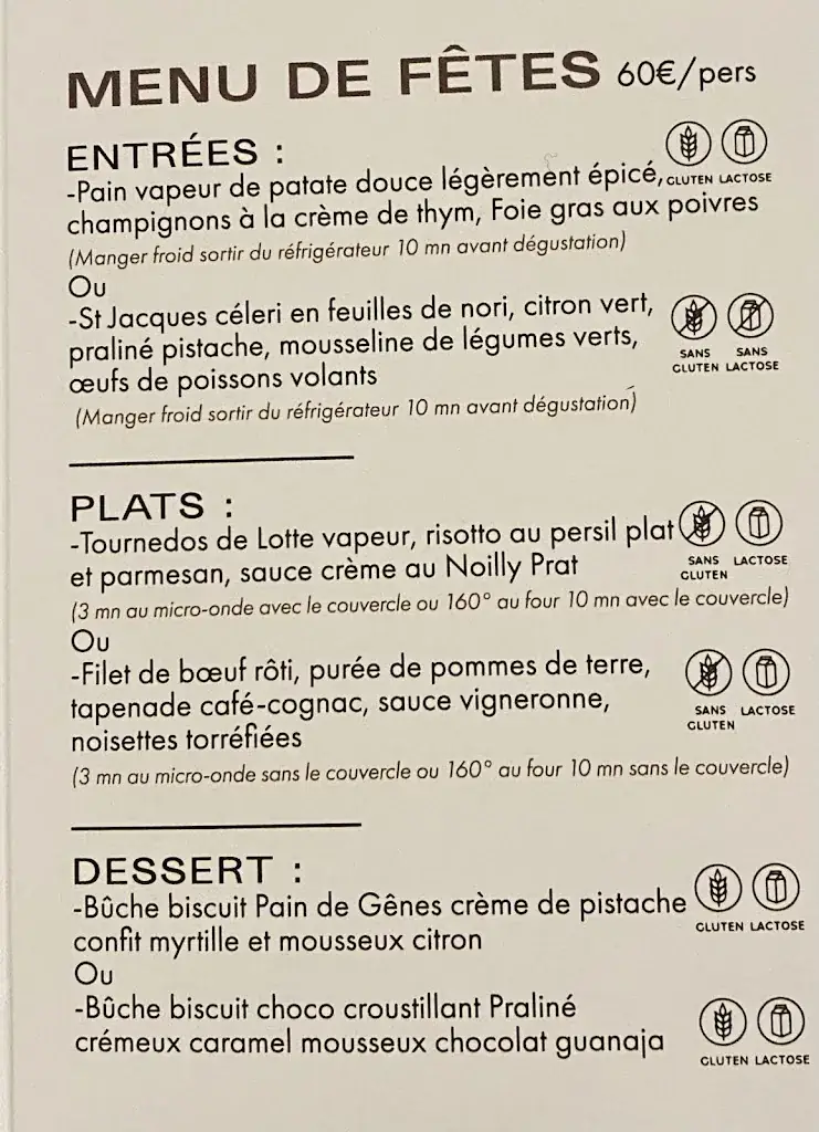 Menu_La Maison de Petit Pierre_Béziers_image_1