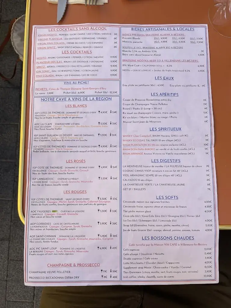 Menu_L'Orangerie - Restaurant Bistronomique - Très bien noté_Béziers_image_2