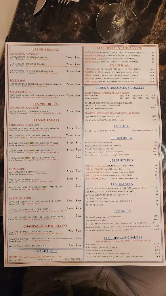 Menu_L'Orangerie - Restaurant Bistronomique - Très bien noté_Béziers_image_4