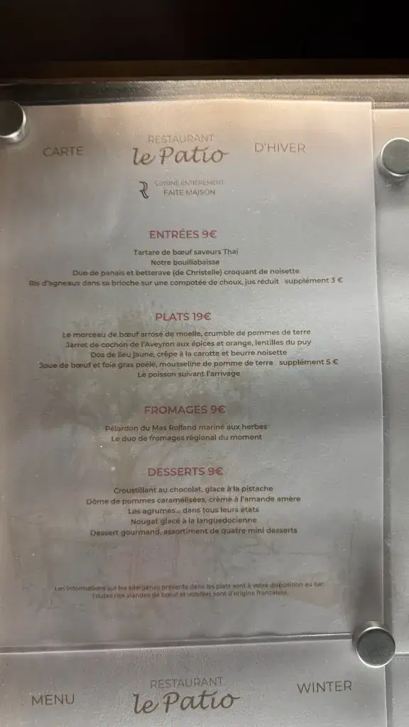 Menu_Le Patio_Béziers_image_2