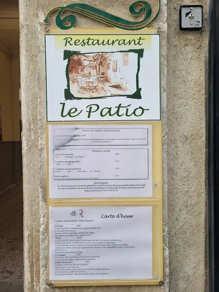 Menu_Le Patio_Béziers_image_4