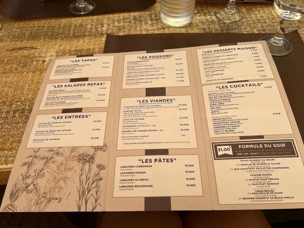 Menu_Restaurant Brasserie du Palais Béziers_Béziers_immagine_1