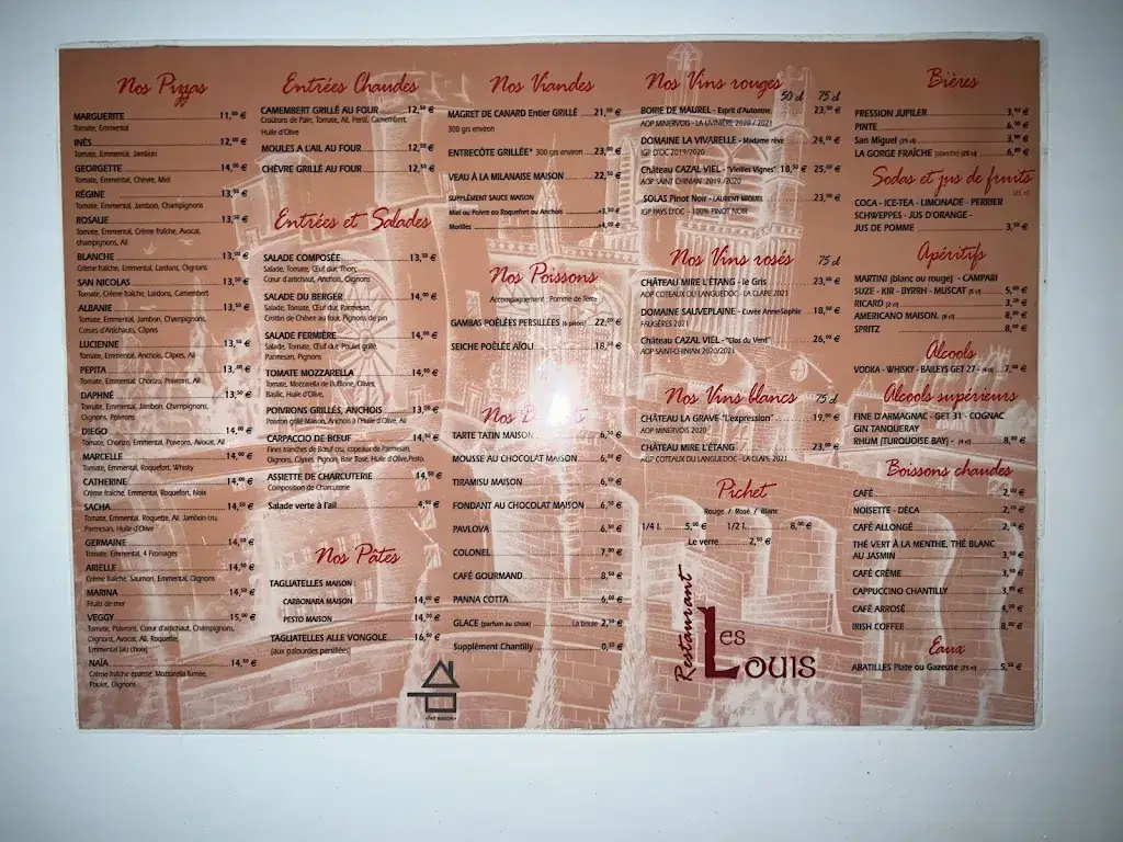 Menu_Les Louis_Béziers_image_3