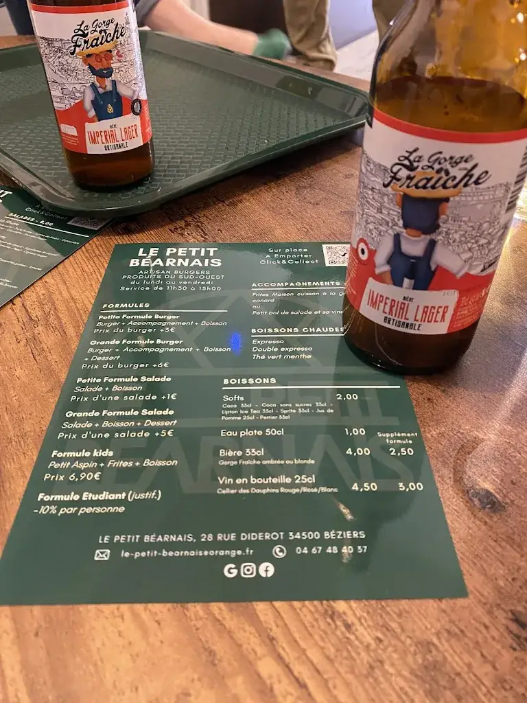 Menu_Le Petit Béarnais_Béziers_immagine_2