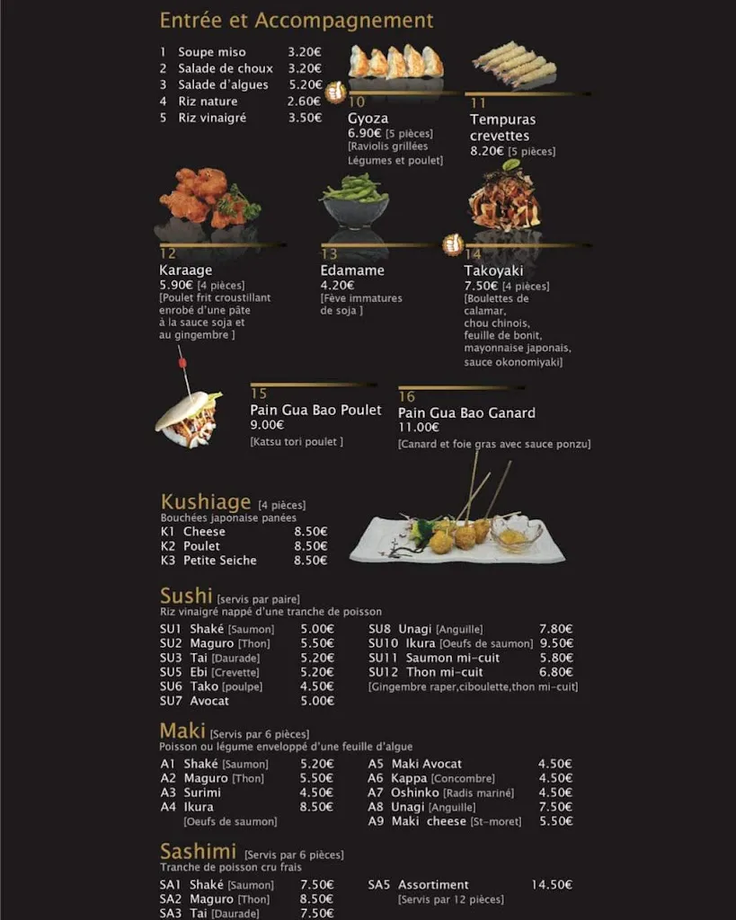 Menu_Osakaya Restaurant Japonais_Béziers_image_1