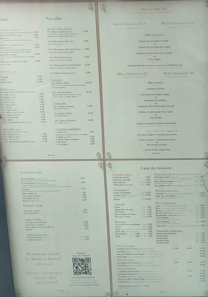 Menu_Osakaya Restaurant Japonais_Béziers_image_3