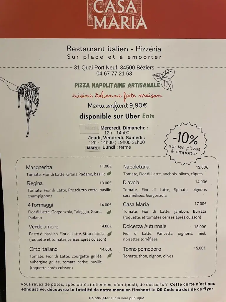 Menu_Casa Maria_Béziers_image_1