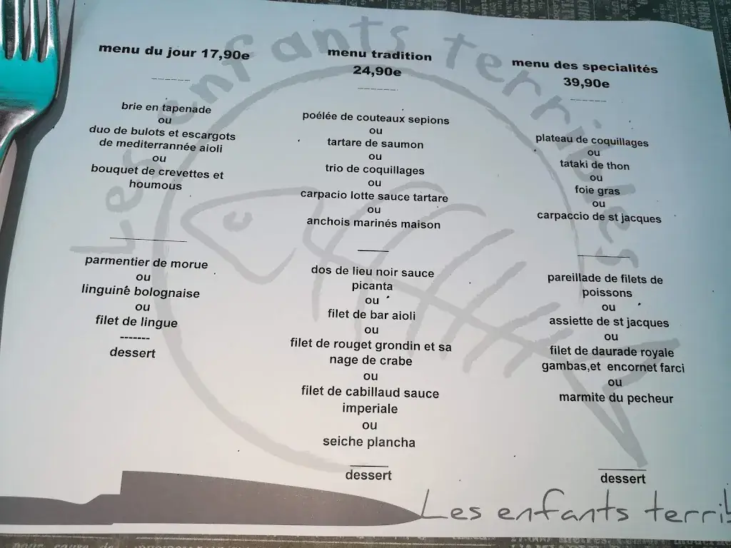Menu_Les Enfants Terribles_Villeneuve-lès-Béziers_immagine_3
