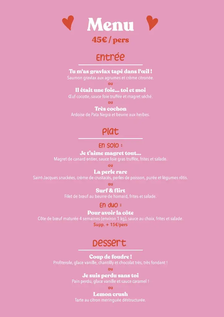 Menu_La Côte et L'Arête - Blagnac_Blagnac_image_1