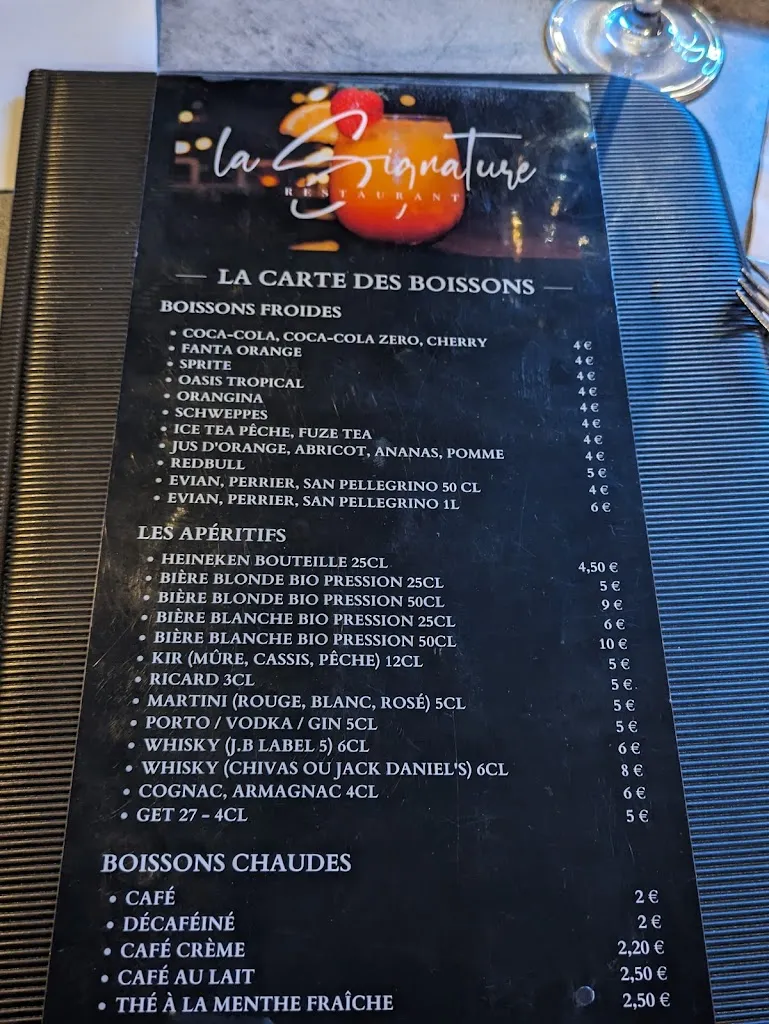 Menu_Restaurant La Signature_Blagnac_image_1