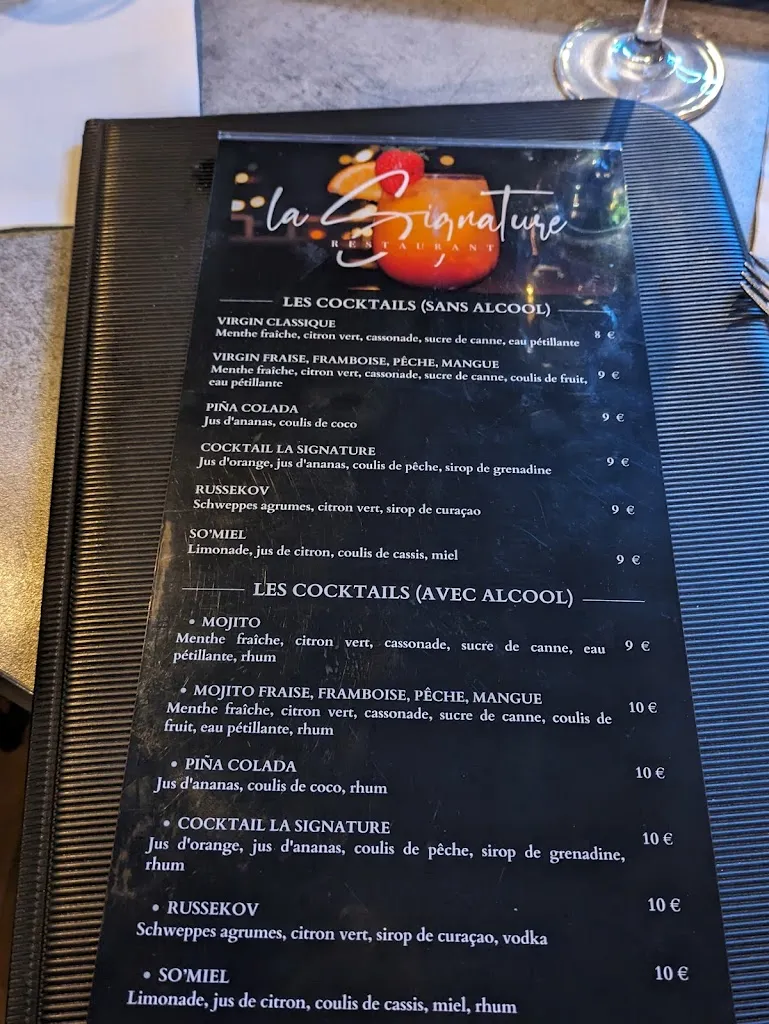 Menu_Restaurant La Signature_Blagnac_image_2