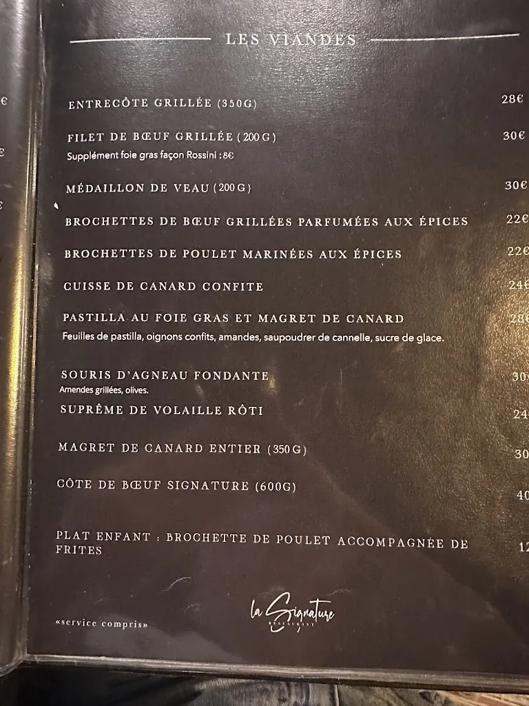 Menu_Restaurant La Signature_Blagnac_image_3