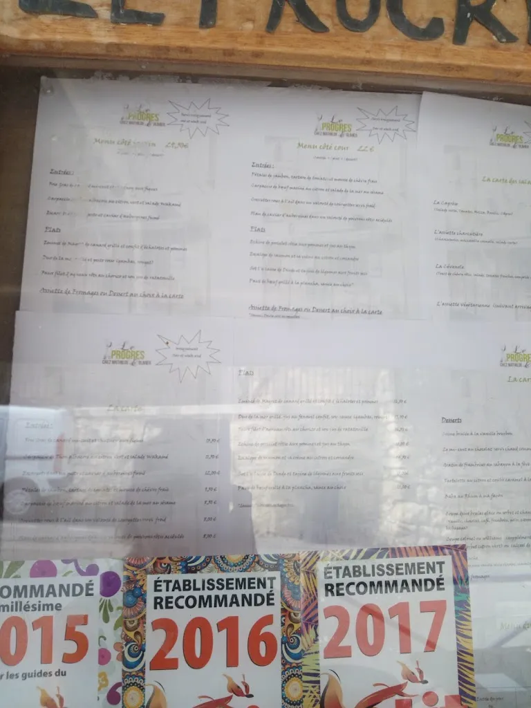 Menu_Le Progrès_Blauzac_immagine_1