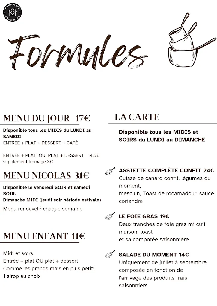 Menu_La table de Nicolas_Biars-sur-Cère_image_1