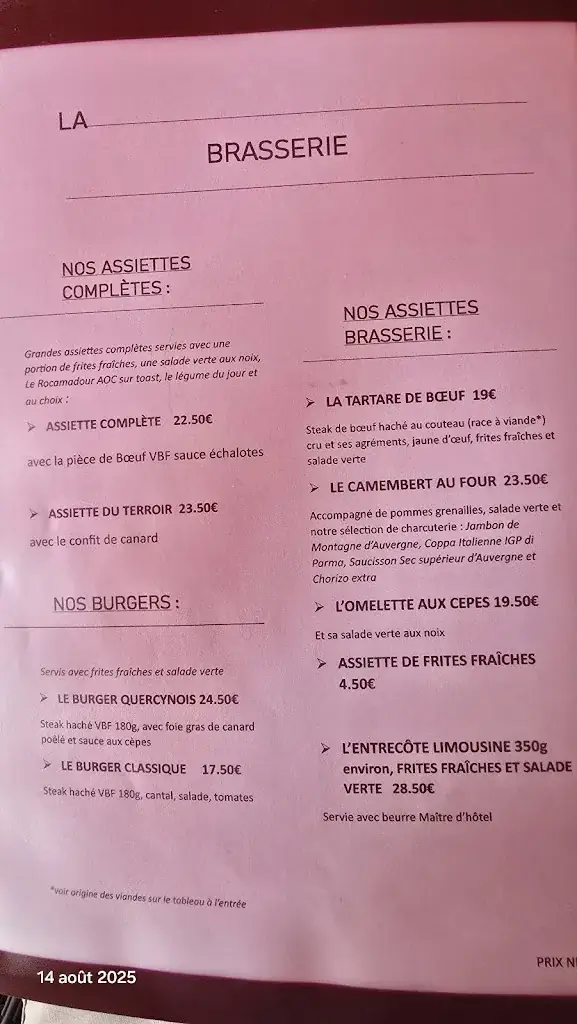 Menu_RESTAURANT LES REMPARTS_Prudhomat_image_1