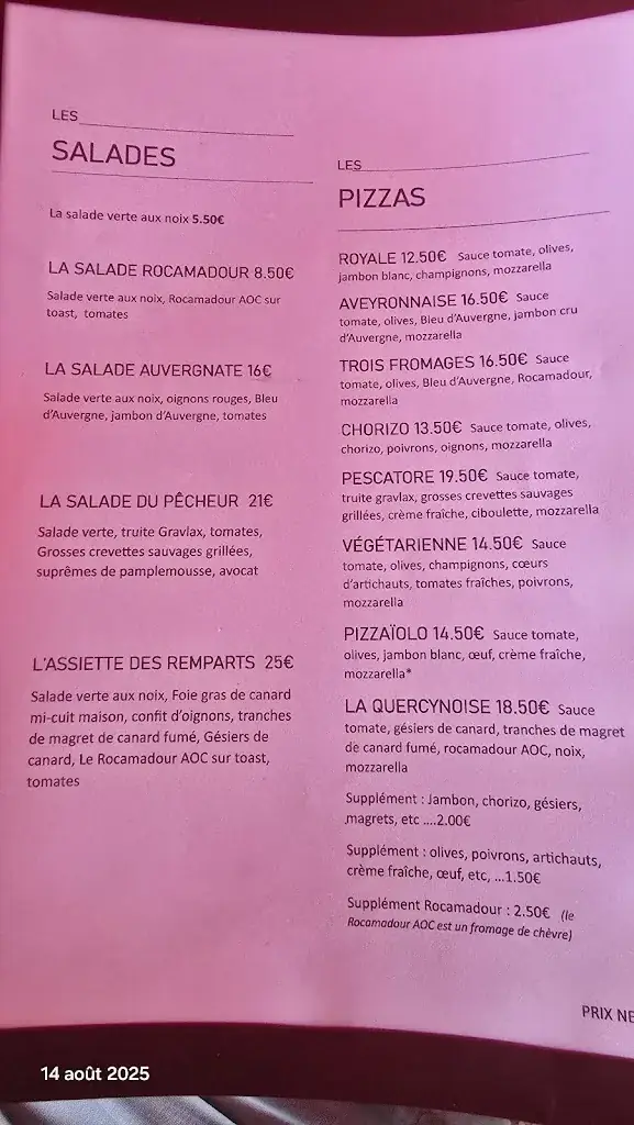 Menu_RESTAURANT LES REMPARTS_Prudhomat_image_2