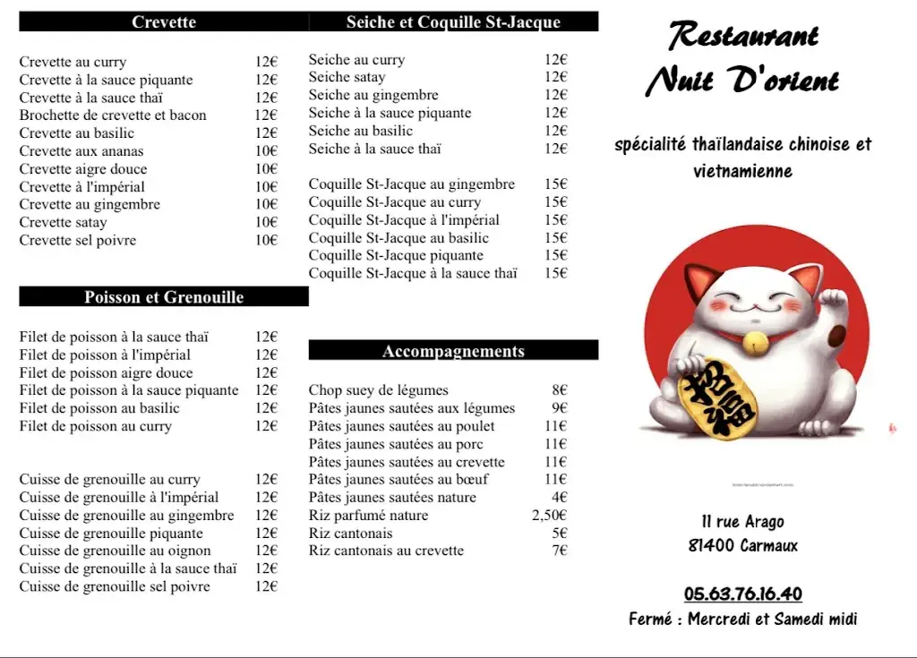 Menu_Restaurant Nuit d'Orient_Carmaux_image_1