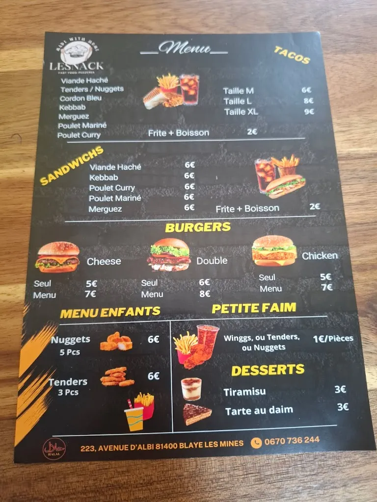 Menu_Le snack_Blaye-les-Mines_image_2