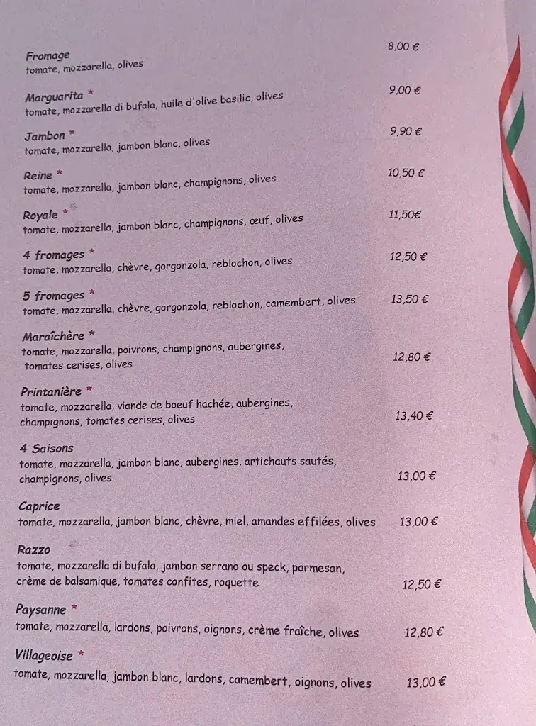 Menu_Restaurant Pizzeria INNAMORATO_Boujan-sur-Libron_image_2